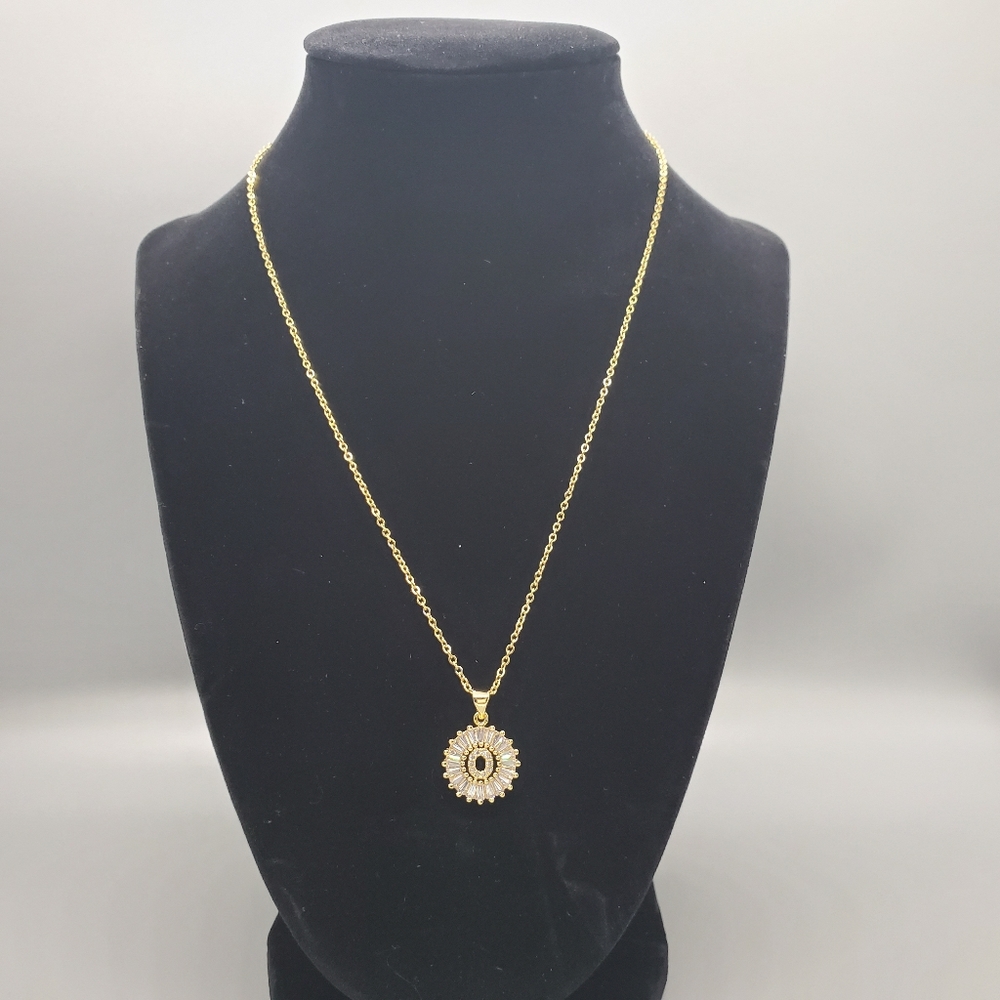 Initial Necklace for Women - Gold Stainless Steel